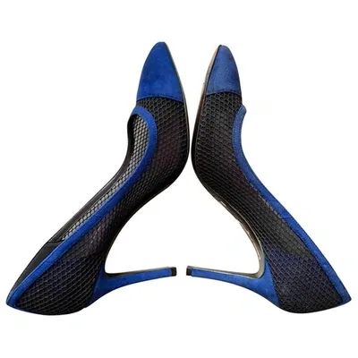 Pre-owned Giorgio Armani Heels In Blue