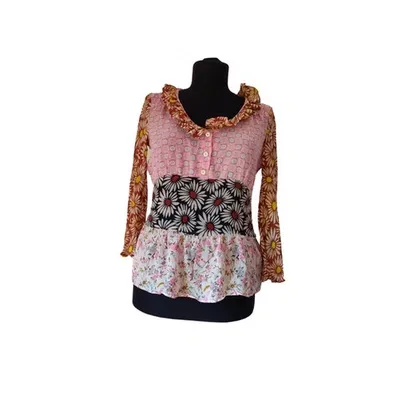 Pre-owned Alberto Biani Silk Blouse In Multicolour