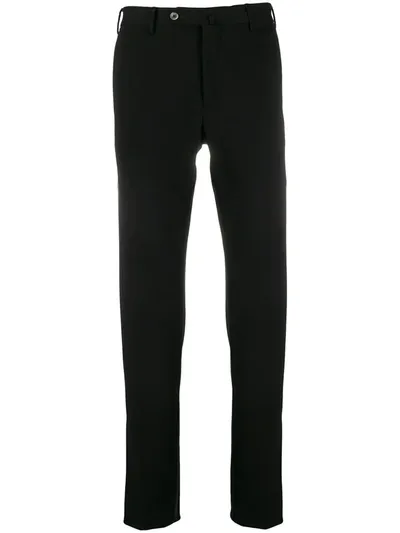 Pt01 Mid-rise Slim-cut Chinos In Black