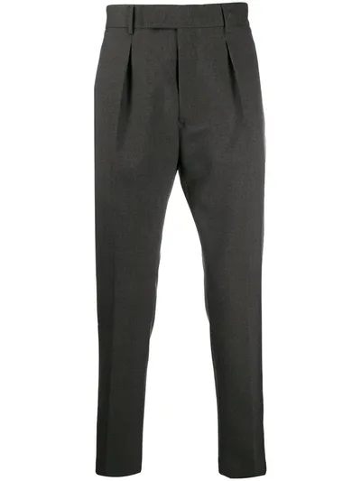 Pt01 Slim-fit Tailored Trousers In Grey