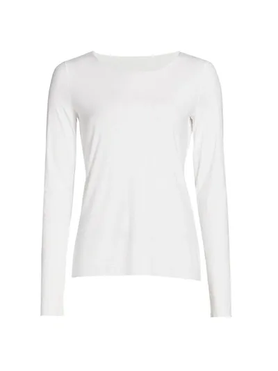 Wolford Aurora Pure Long-sleeve Active Top In White