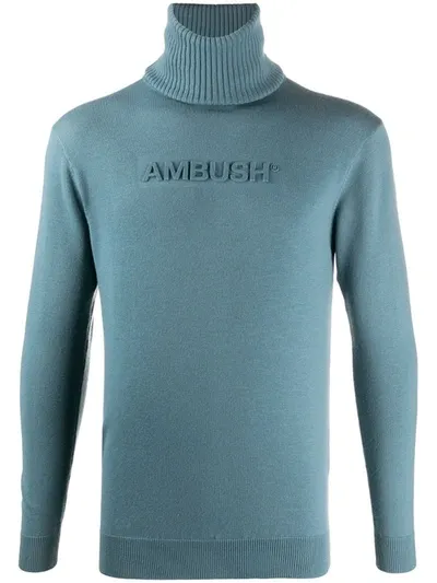 Ambush Embossed Logo Jumper In Blue