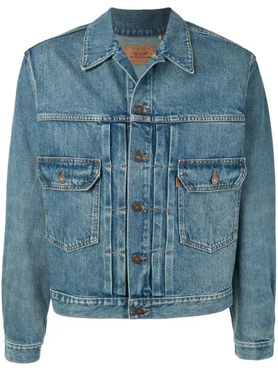 Levi's Orange Tab Type Ii Denim Trucker Jacket In Blue