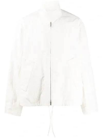 Jil Sander Asaka Drawstring Windbreaker In White