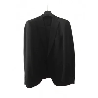 Pre-owned Tonello Wool Suit In Black