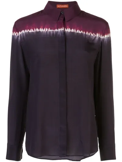 Altuzarra Chika Silk Top In Purple