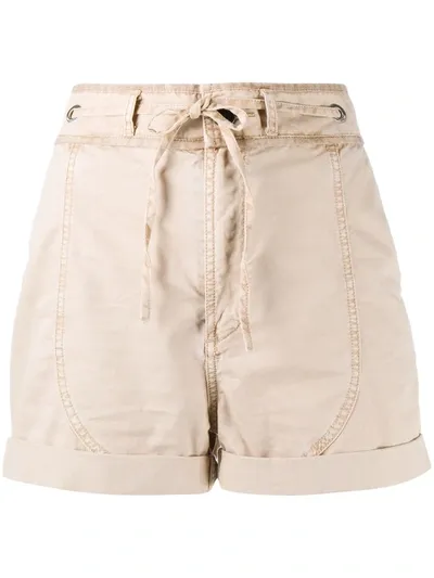 Zadig & Voltaire Street Tie-waist Shorts In Neutrals