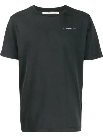 Off-white Stitch Detail T-shirt In Black