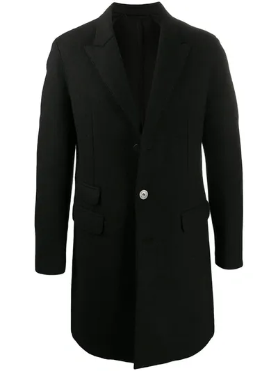 Neil Barrett Black Mid-length Single-breasted Coat