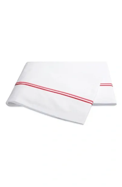 Matouk Essex 350 Thread Count Flat Sheet In Hibiscus