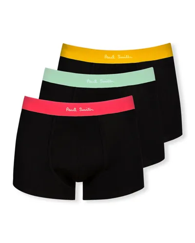 Paul Smith Boxer Briefs Three Multi Waistband Pack In Tricolor