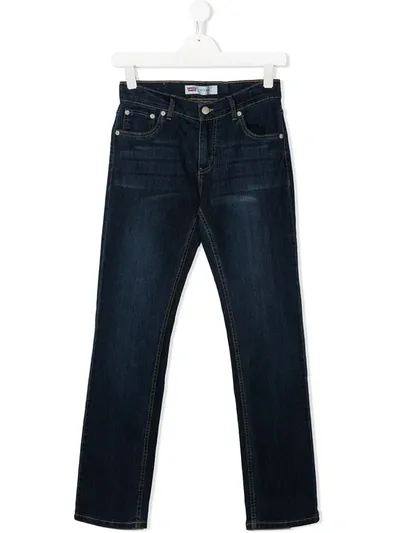 Levi's Teen Low-rise Skinny Jeans In Blue