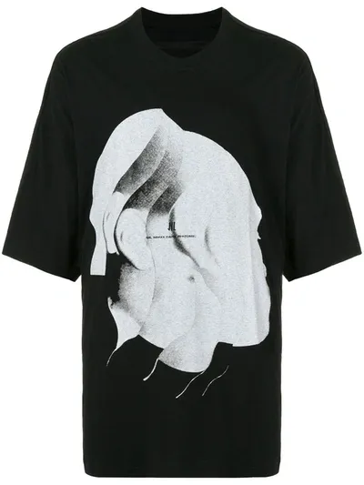 Niløs Graphic Print T-shirt In Black