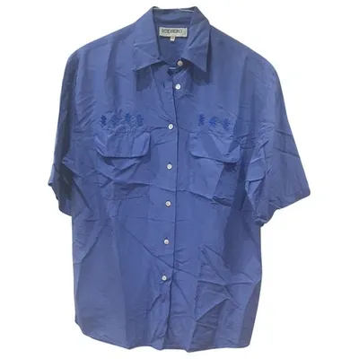 Pre-owned Iceberg Silk Shirt In Blue