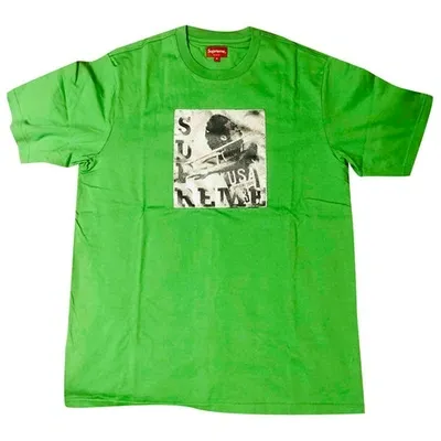 Pre-owned Supreme Green Cotton T-shirt