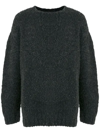 Osklen Alpaca Wool Oversized Sweater In Black