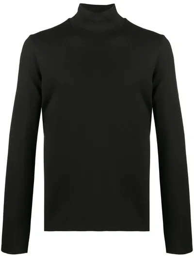 Just Cavalli Logo Band High-neck Sweatshirt In Black