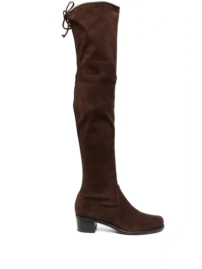 Stuart Weitzman Knee-high Leather Boots In Brown