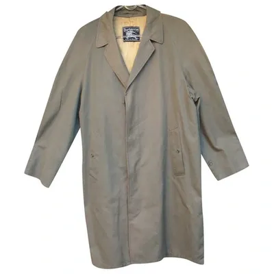 Pre-owned Burberry Trenchcoat In Khaki