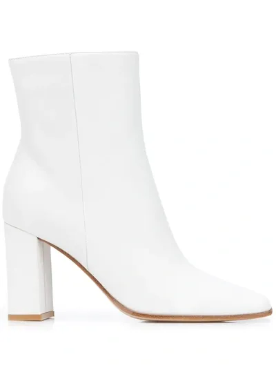 Gianvito Rossi Square Toe 80mm Boots In White