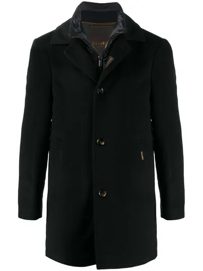 Moorer Monferratole Single-breasted Coat In Blue