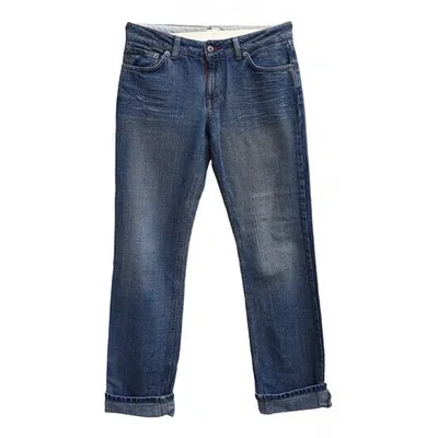 Pre-owned Tommy Hilfiger Straight Jeans In Blue