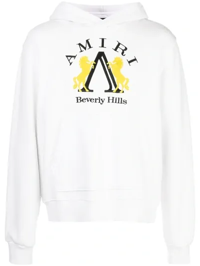 Amiri Beverly Hills Hoodie In White