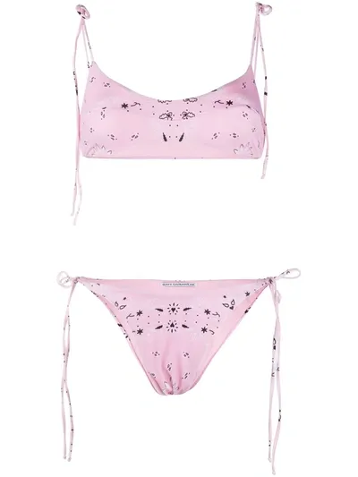 Sian Swimwear Louise Bandana-print Bikini In Pink