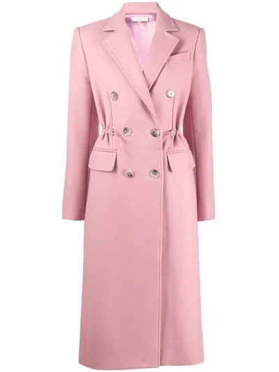 Nina Ricci Drawstring Detail Coat In Pink