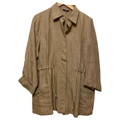 Pre-owned Max Mara Jacket In Camel