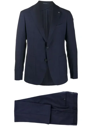 Tagliatore Two-piece Single-breasted Suit In Blue