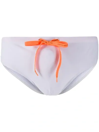 John Richmond Cipriana Swimming Trunks In White