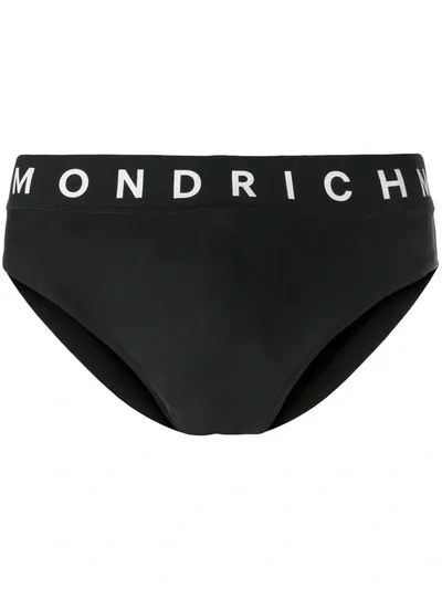 John Richmond Follian Logo-print Swim Briefs In Black