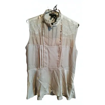 Pre-owned Belstaff Silk Blouse In Beige