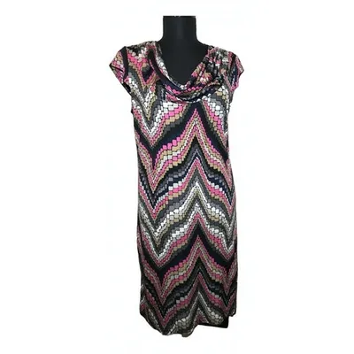 Pre-owned Trina Turk Silk Mid-length Dress In Multicolour