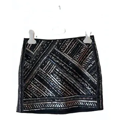 Pre-owned Club Monaco Mini Skirt In Black