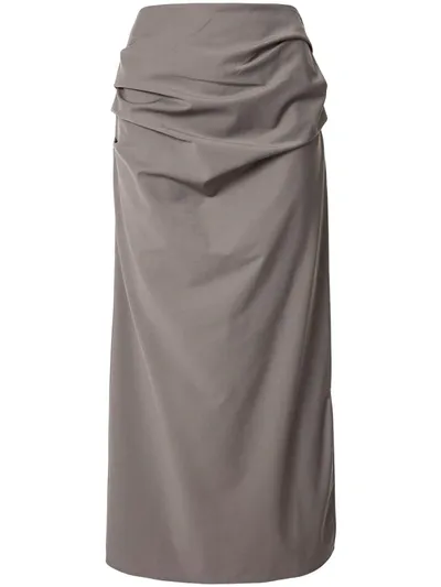 Georgia Alice Gathered Waist Skirt In Brown