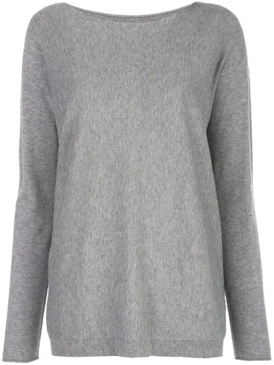 Apparis Nora Longline Jumper In Grey