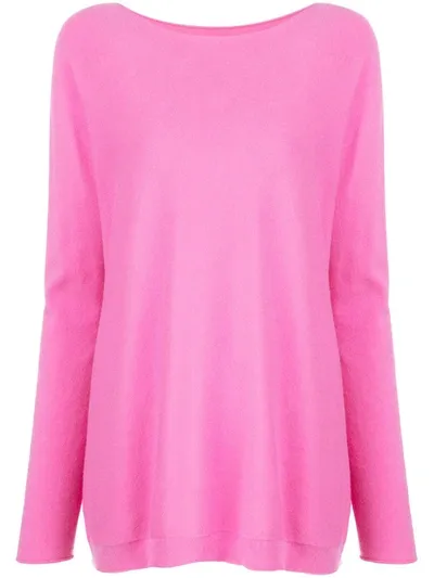 Apparis Nora Longline Jumper In Pink