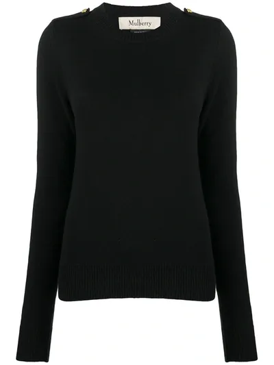 Mulberry Nancie Crew Neck Jumper In Black