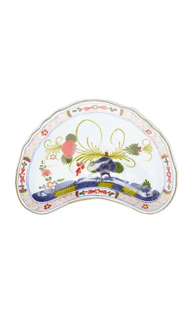 Moda Domus Set-of-four Carnation Crescent Salad Plates In Multi