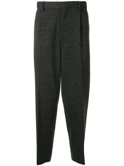 Kolor Cropped Knitted Trousers In Grey