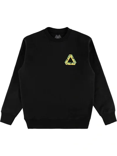 Palace Split P3 Crew Sweatshirt In Black