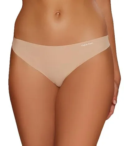 Calvin Klein Invisibles Thong In Caramel