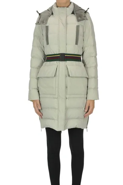 Etro Quilted Down Jacket In Grey