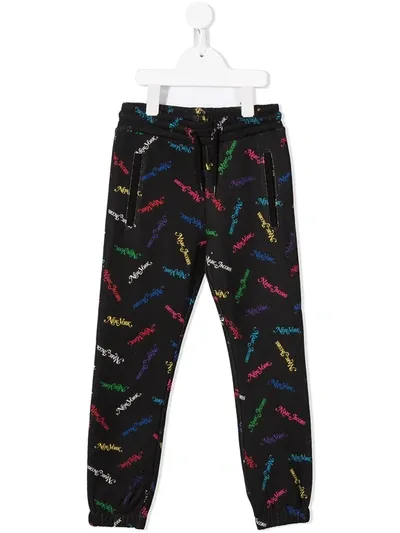 Little Marc Jacobs Kids' Logo-print Track Pants In Black