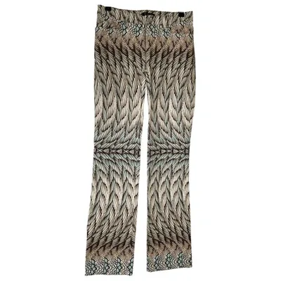 Pre-owned Roberto Cavalli Large Pants In Multicolour