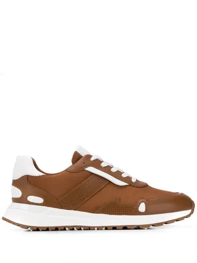 Michael Michael Kors Contrast Panel 40mm Low-top Sneakers In Brown