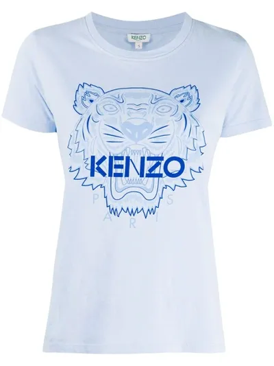 Kenzo Tiger-motif T-shirt In Purple