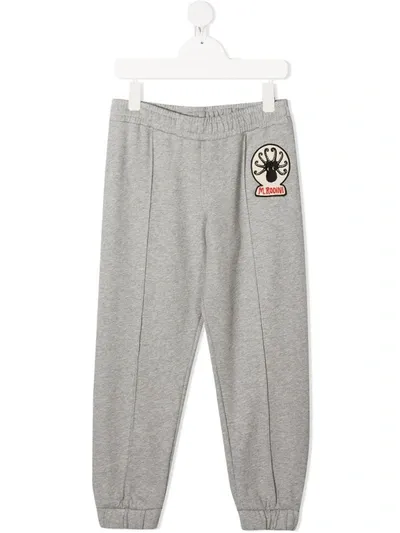 Mini Rodini Kids Sweatpants Octopus Patch For For Boys And For Girls In Grey